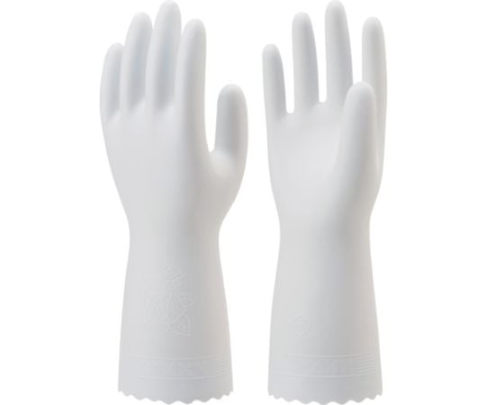 塩化ビニール手袋 まとめ買い 簡易包装ビニール薄手10双入 ホワイト Mサイズ NO130-MW10P