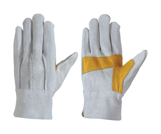 牛床革手袋（袖なしタイプ） 背縫い当付 107AP銀当付3型 フリー 107AP-GINATETUKI-3GATA
