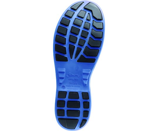 安全靴 編上靴 SL22-BL黒/ブルー 25.0cm SL22BL-25.0｜アズキッチン