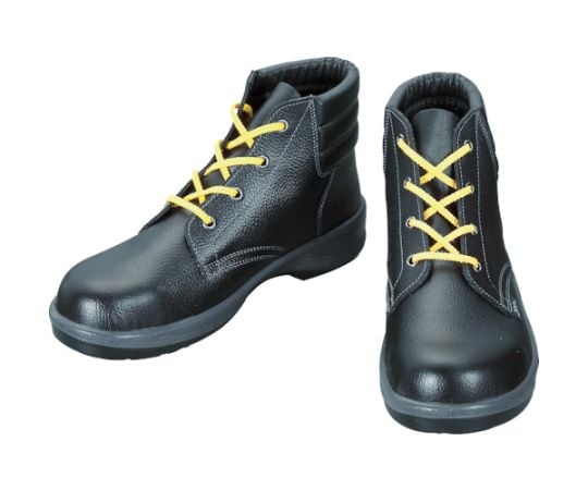静電安全靴 編上靴 7522黒静電靴 23.5cm 7522S-23.5