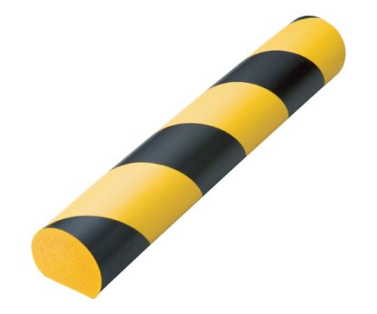 安心クッション　かまぼこ型　1本入り　黒/黄