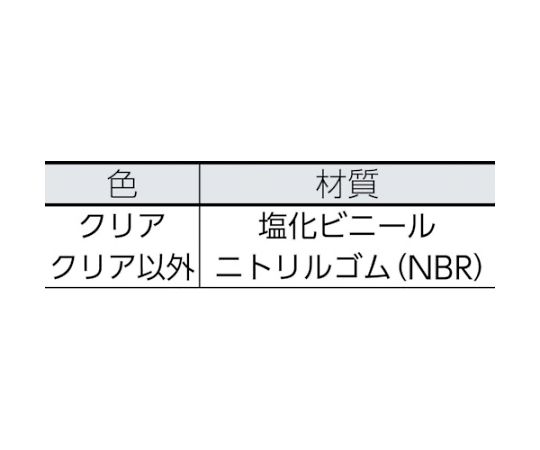 安心クッション　L字型　極細　1本入り　クリア