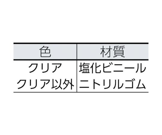 61-2744-84 安心クッション コーナー用 細 30個入り クリア