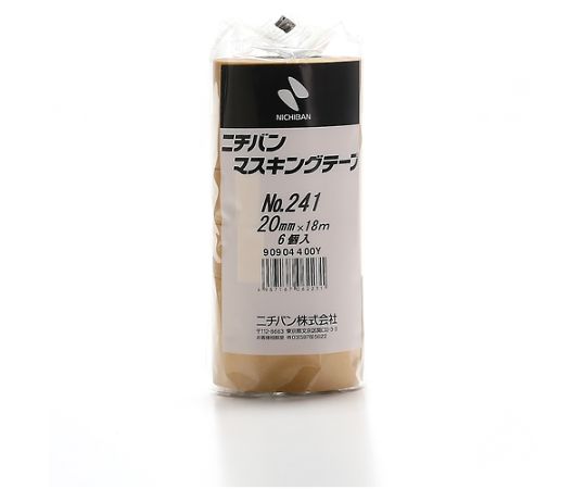 マスキングテープ241H-20　20mmX18m（6巻入り）　241H-20