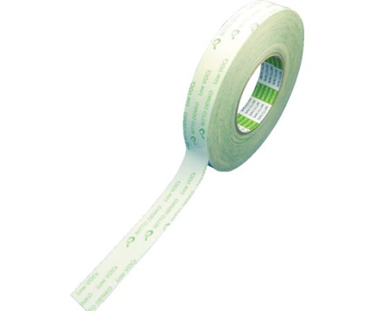 低VOC再はく離可能両面テープ No.5000E 25mm×20m ホワイト　5000E-25