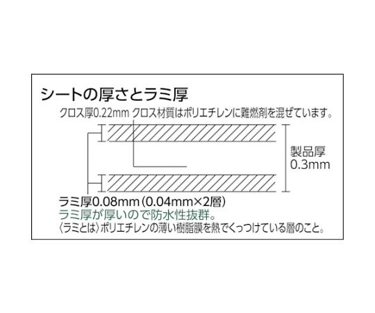 61-2786-16 防炎シートα軽量 幅1.8mX長さ3.6m GBS-1836A 【AXEL】 アズワン