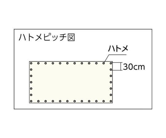 ストロングメッシュシート 3.6m×5.4m ホワイト GM-3654W｜アズキッチン