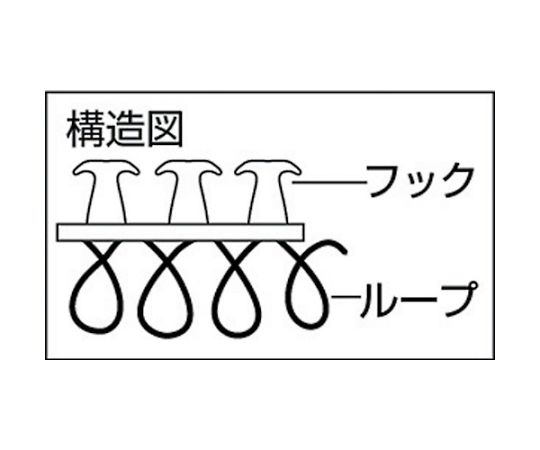 マジックケーブルロールタイ　幅15mmX長さ10m赤　TRMGTP-15R