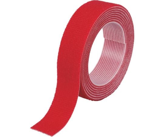 マジックバンド結束テープ両面 幅20mm長さ1.5m赤 MKT-2015-R