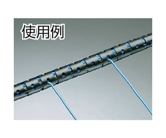 電線保護チューブ　スリット型スパイラル　パンラップ　束線径18.3Φmm　30m巻き　黒　PW75F-C20
