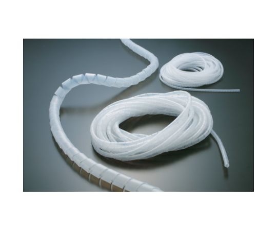 スパイラルチューブ　10m　結束径Φ7.5～30.0　白