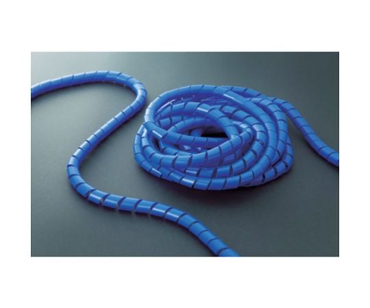 スパイラルチューブ10m　結束径12.0～35.0　青