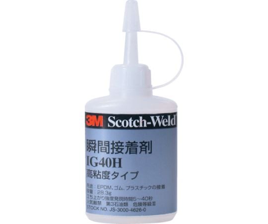Scotch-Weld 瞬間接着剤 IG40H 透明 27ml IG40H 27ML