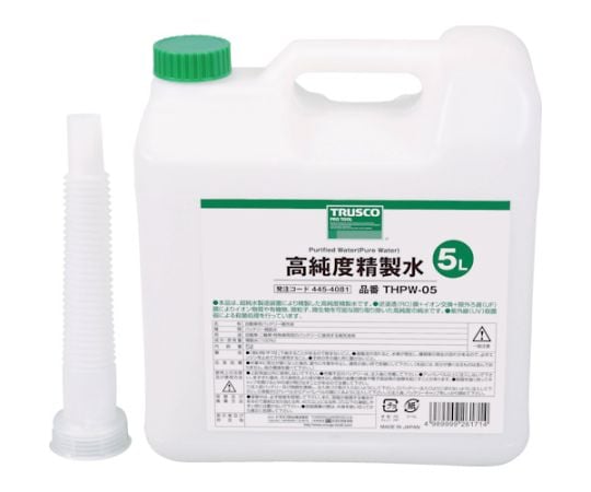 61-2831-70 高純度精製水 5L THPW-05