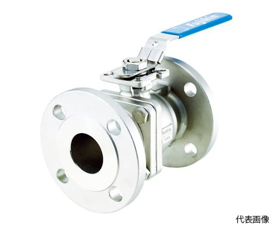 ステンレス鋼製1MPaフランジ式2ピースボール弁80A（3）