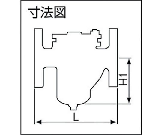 61-2837-93 U形ストレーナ（60メ） 20A SU-20-60M-20A 【AXEL】 アズワン