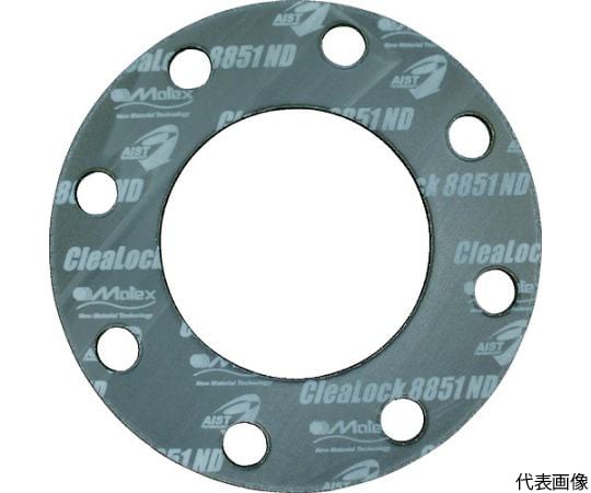 蒸気用高密度膨張黒鉛ガスケット　100A×厚さ3mm