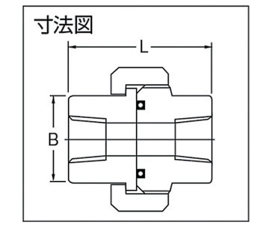 61-2854-48 ユニオン 15A ねじ込み 炭素鋼 OU-PT-15A 【AXEL】 アズワン