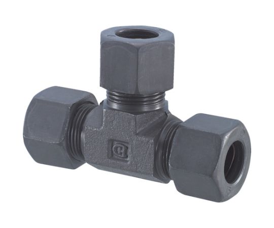 ユニオンチーズ　ティー　Φ10　鋼管用　くい込み継手