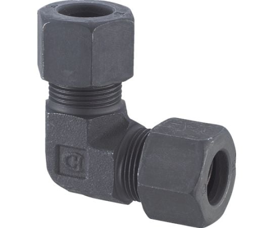 ユニオンエルボ　Φ12　鋼管用　くい込み継手