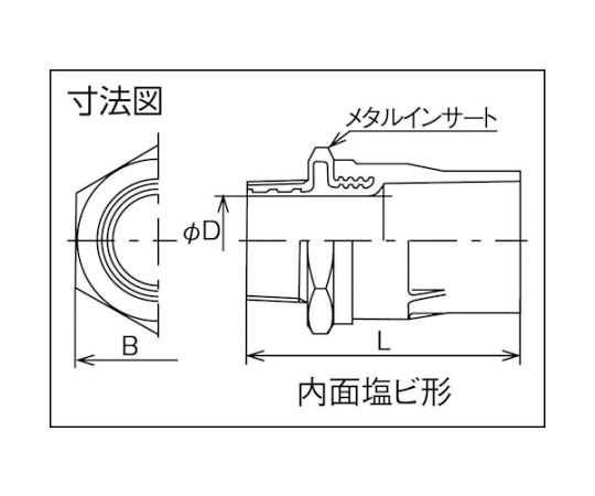 TSメタルバルブソケット　TS-MVS　50　TSMVS50