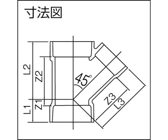 VU継手　45°Yチーズ　50　VU45Y50