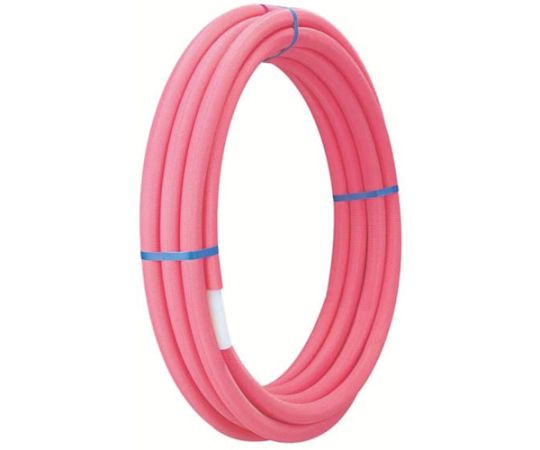 被覆架橋ポリエチレンパイプ　ピンク13mm×10M
