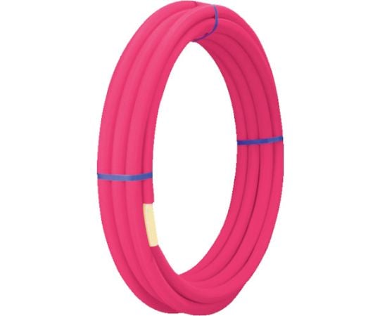 保温付架橋ポリエチレン管ピンク16mm×30M
