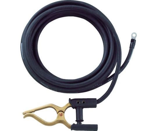 キャブタイヤケーブル　アースクリップ丸端子付　10m