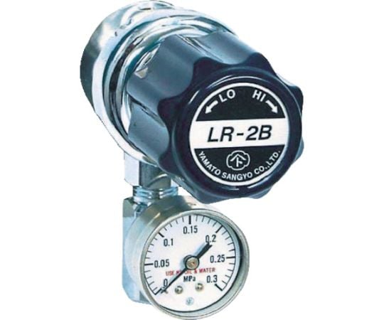 ガス調整器 分析機用ライン圧力調整器 LR-2B L9タイプ 真鍮 LR2BRL9TRC
