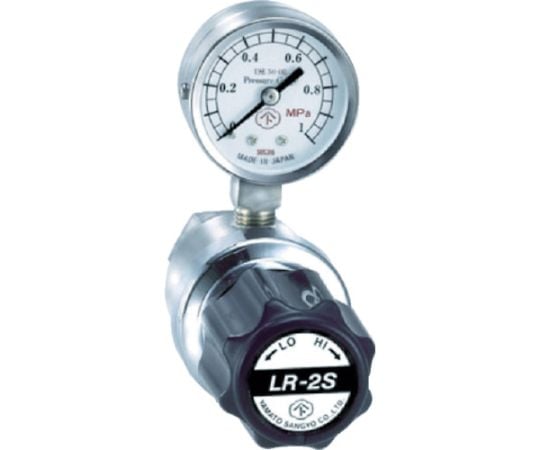 ガス調整器 分析機用ライン圧力調整器 LR-2B L5タイプ 真鍮 LR2BRL5TRC