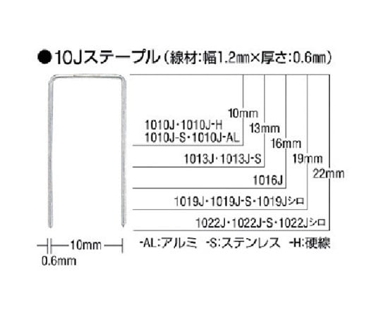 ステープル　肩幅10mm　長さ22mm　5000本入り