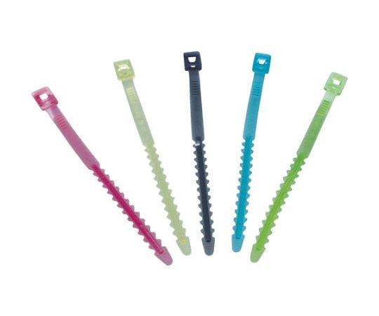 ベルトクリップ　270mm　（赤、黄、緑、青、黒×各1本）