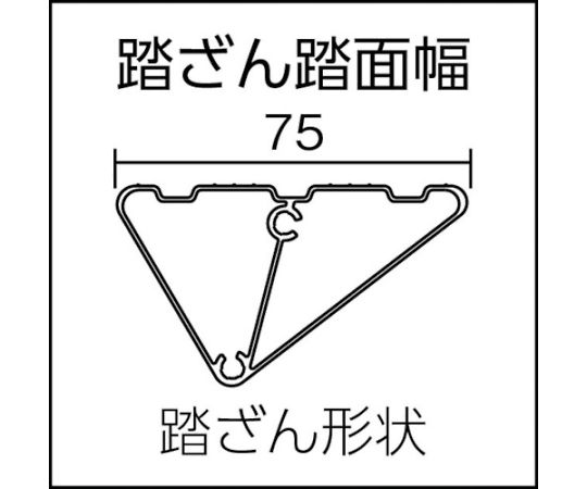 上枠付き踏み台　4段　MFT-4