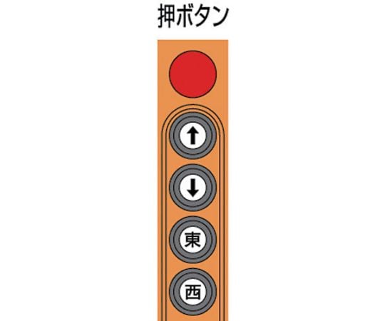 61-2975-14 電気チェーンブロック キトーエクセル 1速標準速 電気トロリ結合式 500kg×4m ER2M005S-S 【AXEL】 アズワン