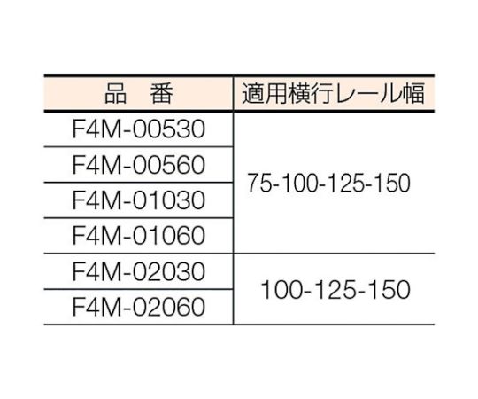 FB型電気トロリ結合式電気チェーンブロック0.5t（上下：2速型）6m （FB4M-0.5 6m）　F4M-00560