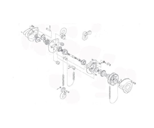 チェーンブロック キトーマイティM3形 CB010用部品 下フック1式