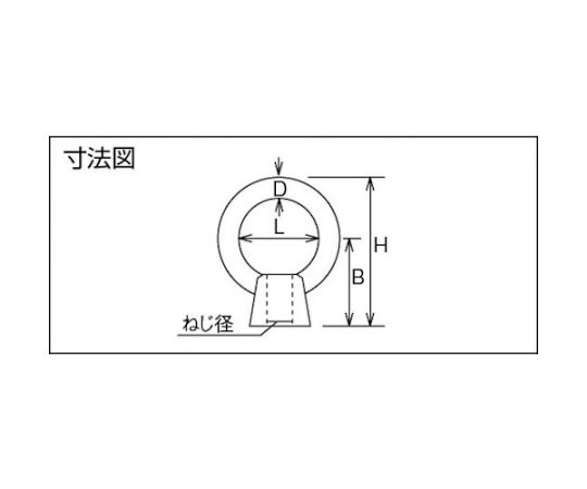 61-2987-26 アイナット スチール製 10mm TIN-10 【AXEL】 アズワン