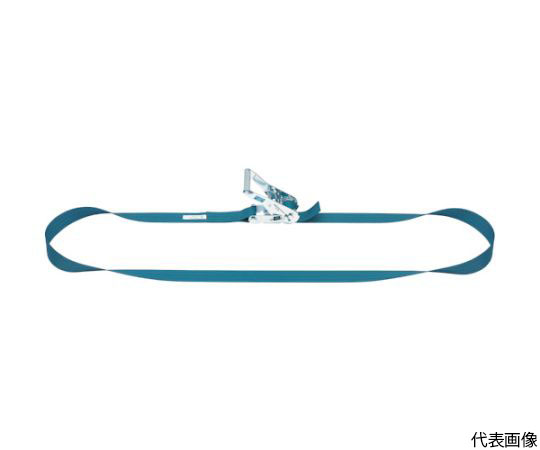 ベルトラッシング ラチェットバックル式 25mm幅 破断荷重5kN 最大使用力1.25kN ラウンドタイプ 4m