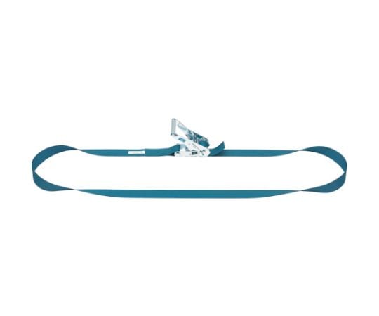 ベルトラッシング ラチェットバックル式 50mm幅 破断荷重30kN 最大使用力7.5kN ラウンドタイプ 4m