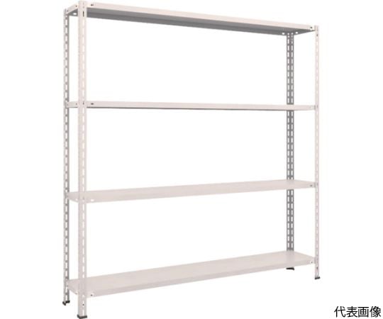 軽量棚　中棚ボルトレス型1800X300X1800　4段　ネオグレー