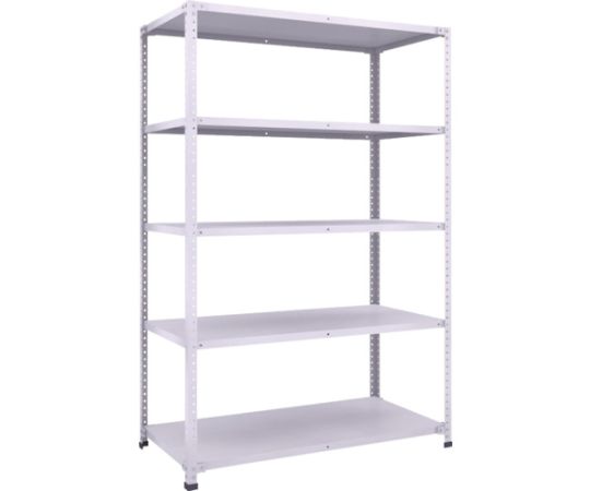 軽量150型中棚ボルトレス棚 W1200XD600XH1800 5段