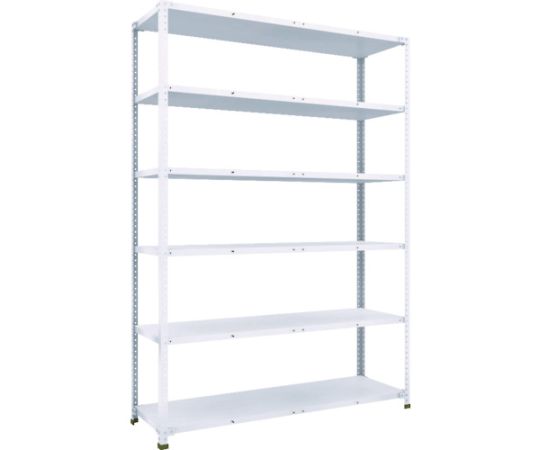 軽量150型中棚ボルトレス棚 W1500XD450XH2100 6段