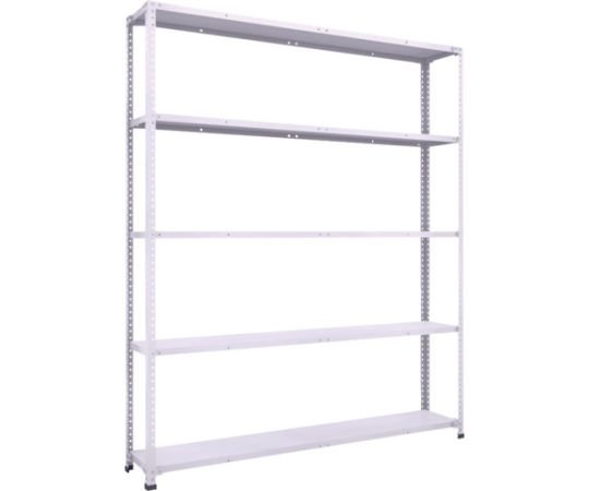 軽量150型中棚ボルトレス棚 W1800XD300XH2100 5段