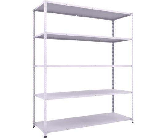 軽量150型中棚ボルトレス棚 W1800XD600XH2100 5段