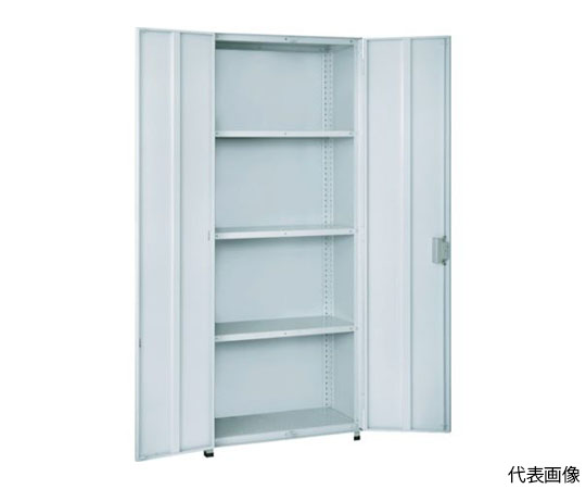 軽中量棚150型　両開扉付棚900×300×H1200　4段