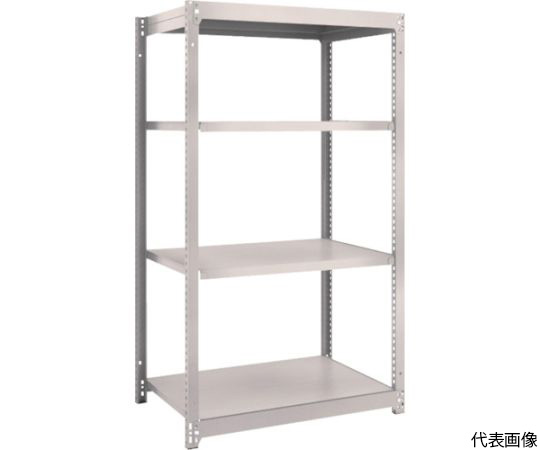 スチールラック M1.5型軽中量棚 860×595×H1500 4段単体 ネオグレー
