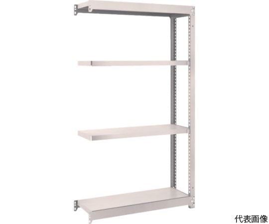 スチールラック M1.5型軽中量棚 860×295×H1500 4段連結 ネオグレー