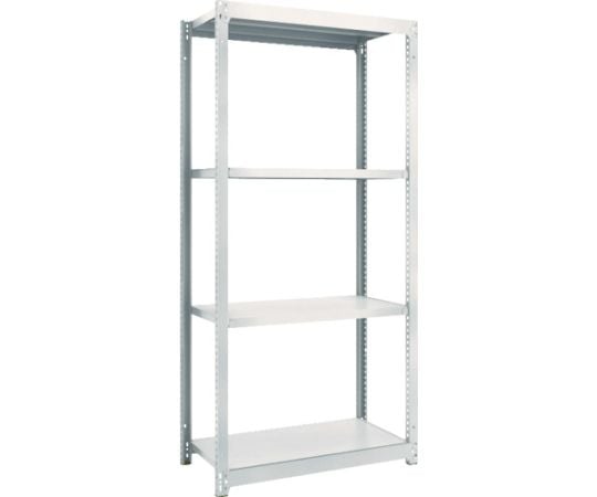 スチールラック M1.5型軽中量棚 860×445×H1800 4段単体 ネオグレー