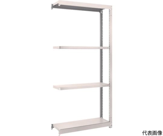スチールラック M1.5型軽中量棚 860×295×H1800 4段連結 ネオグレー
